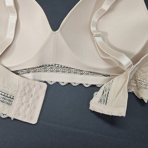 Rene Rofe Sz 36D Women Lingerie Nude Wireless Lightly Padded Contour/T-shirt Bra - Picture 6 of 9
